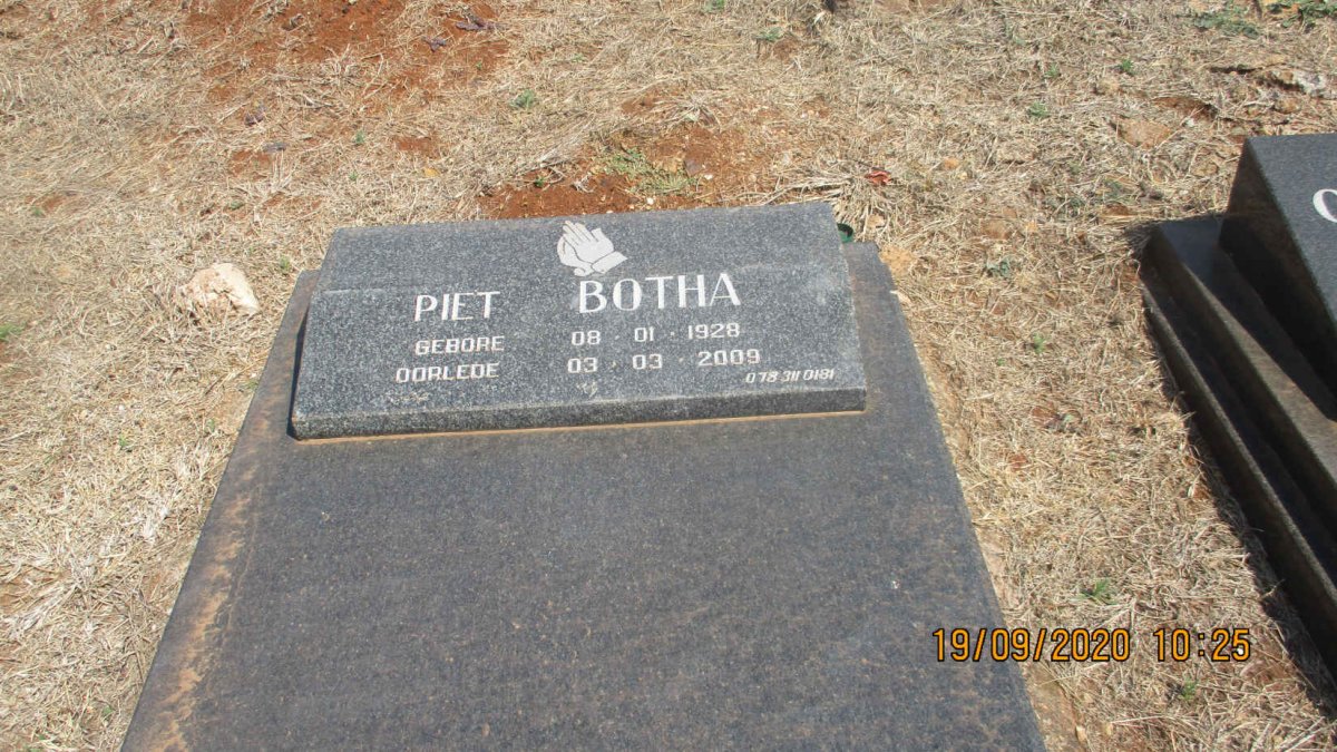 BOTHA Piet 1928-2009