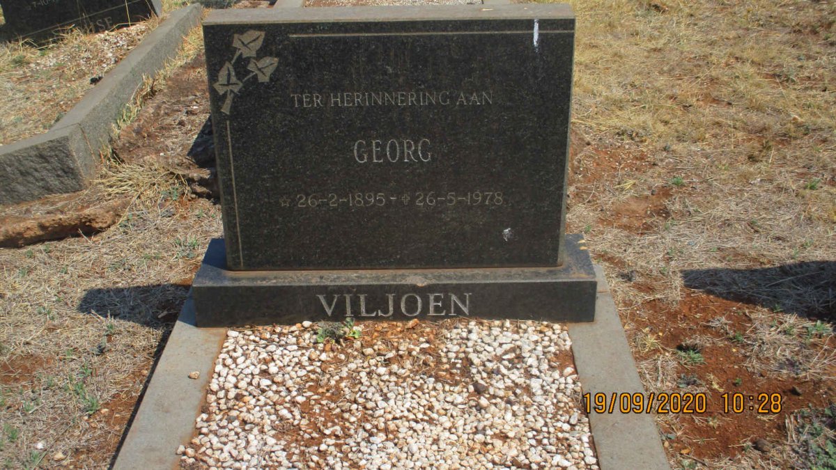 VILJOEN Georg 1895-1978