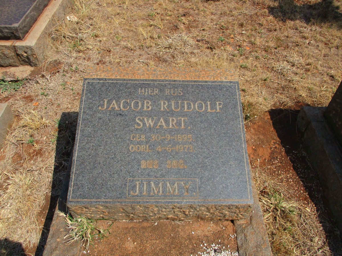 SWART Jacob Rudolf 1895-1973