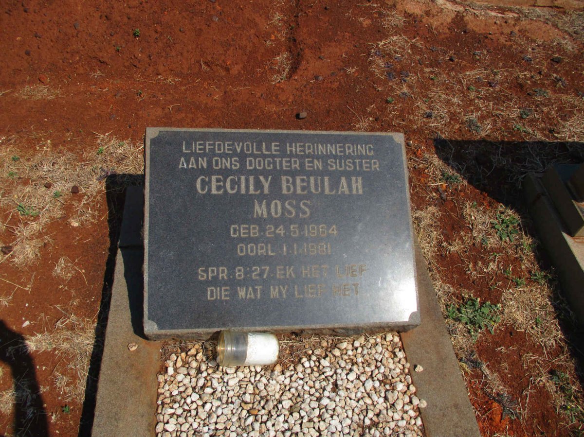 MOSS Cecily Beulah 1964-1981