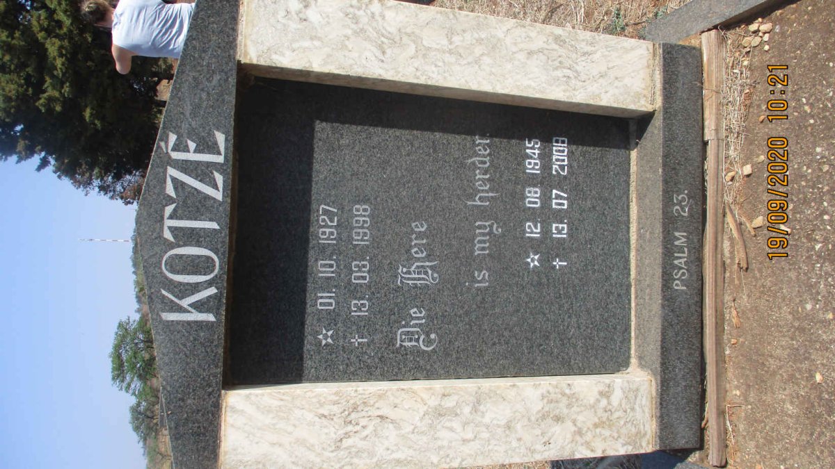 KOTZÉ ? 1927-1998 &amp; ? 1945-2008