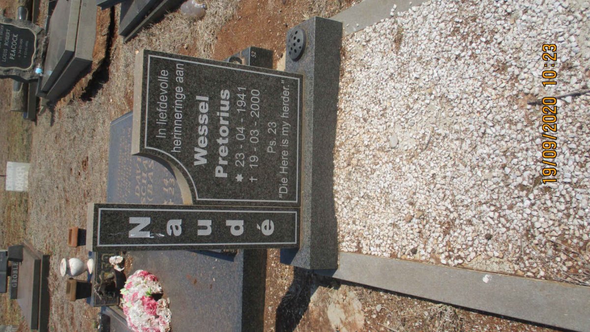 NAUDÉ Wessel Pretorius 1941-2000