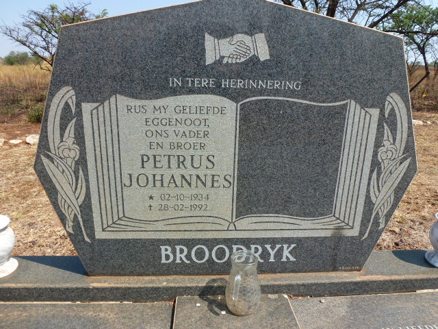 BROODRYK Petrus Johannes 1934-1992 :: BROODRYK Jean-Pierre 1992-2012