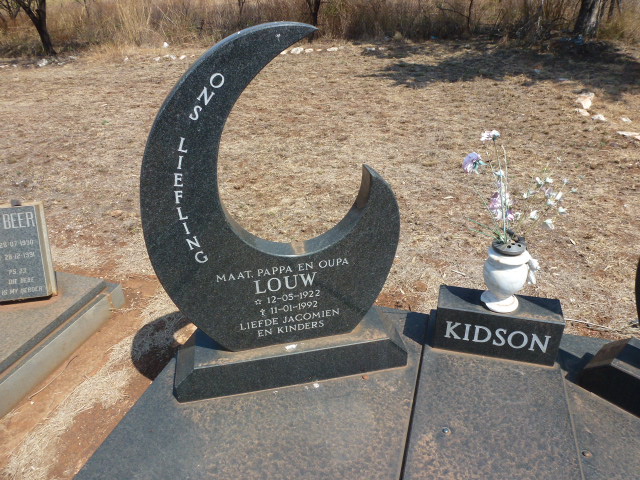 KIDSON Louw 1922-1992 &amp; Jacomien 1927-2008