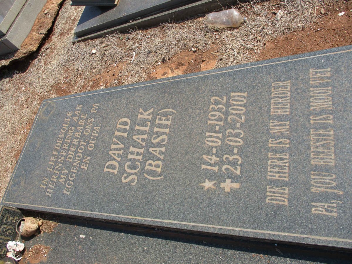 PIETERSE David Schalk 1932-2001 &amp; Elizabeth Gertruida 1936-2017