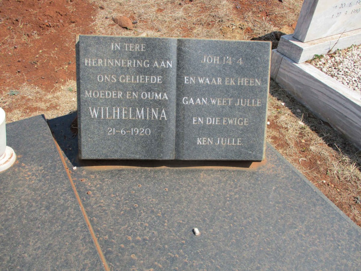 PRINSLOO Gerhardus Cornelis 1912-1980 &amp; Wilhelmina 1920-