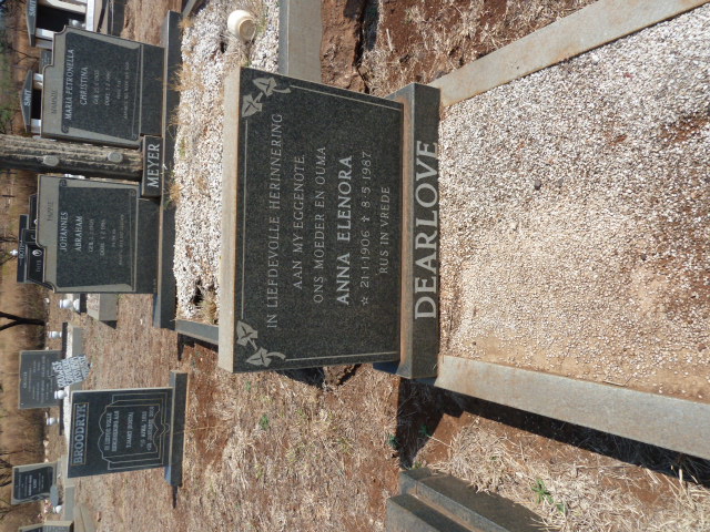 DEARLOVE Anna Elenora 1906-1987