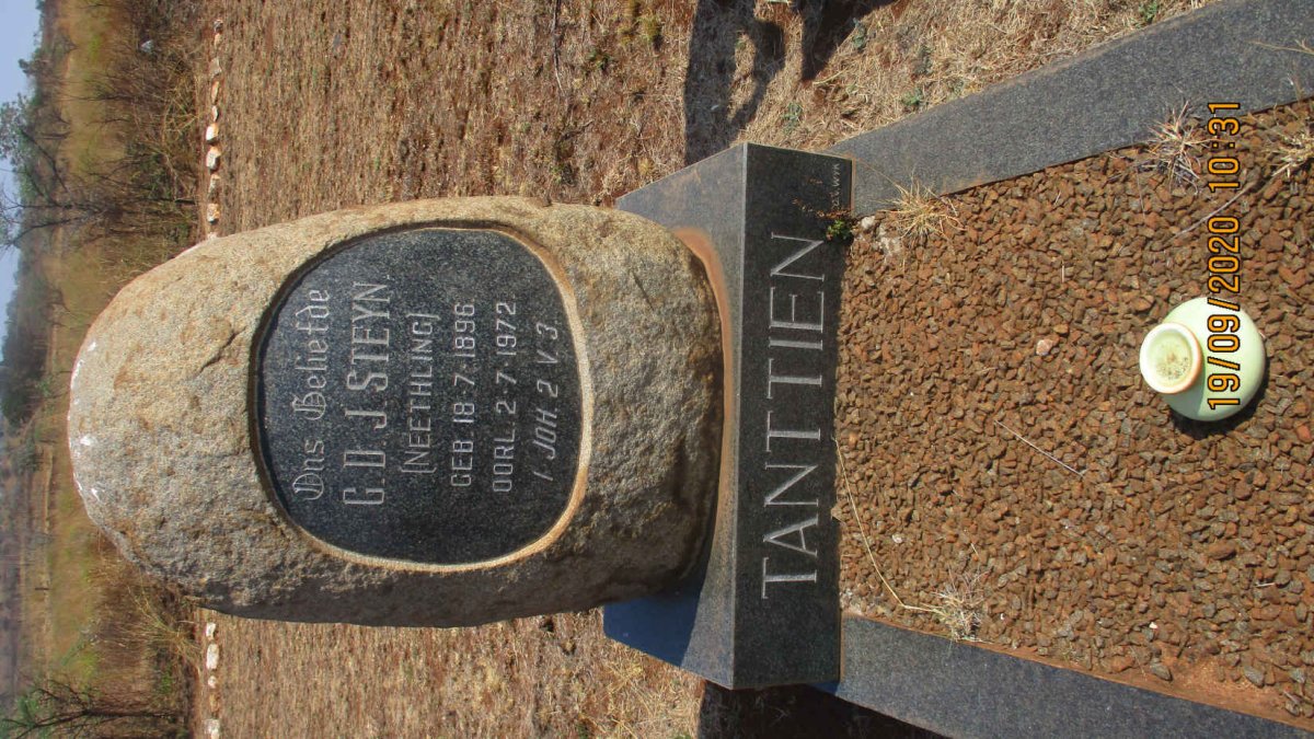 STEYN C.D.J. nee NEETHLING 1896-1972