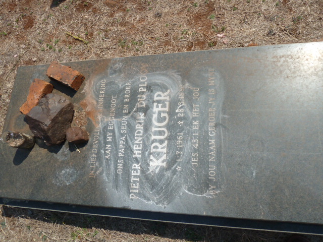 KRUGER Pieter Hendrik du Plooy 1961-198?