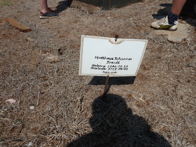 BREEDT Mattheus Johannes 1946-2011