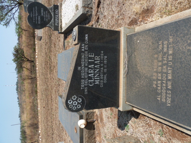 MINNAAR Clara I.E. nee BOTHA 1894-1978