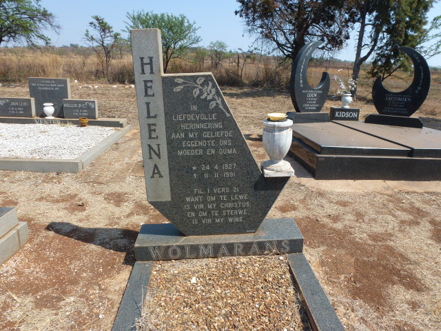 WOLMARANS Helena 1927-1991