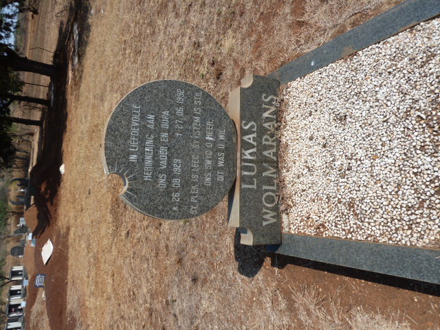 WOLMARANS Lukas 1929-1992