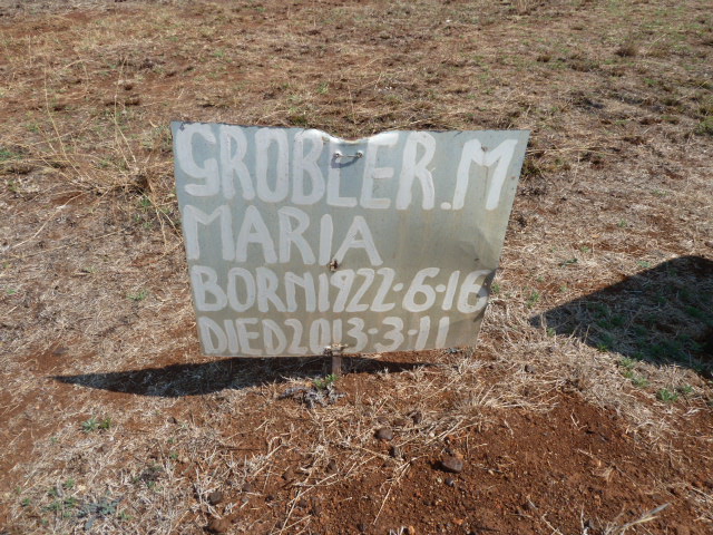 GROBLER M. Maria 1922-2013