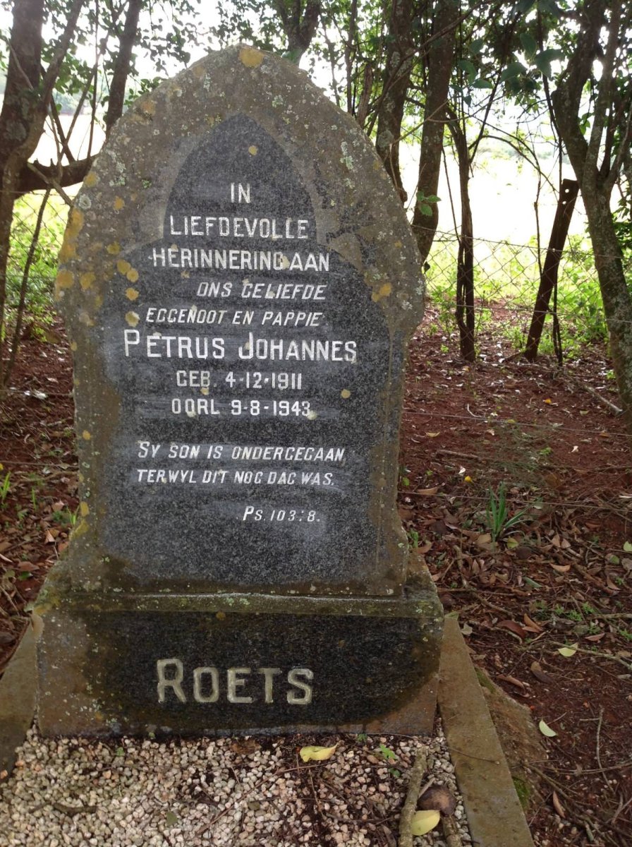 ROETS Petrus Johannes 1911-1943
