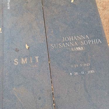 SMIT Jacobus Philippus 1918-1987 & Johanna Susanna Sophia 1923-2015 