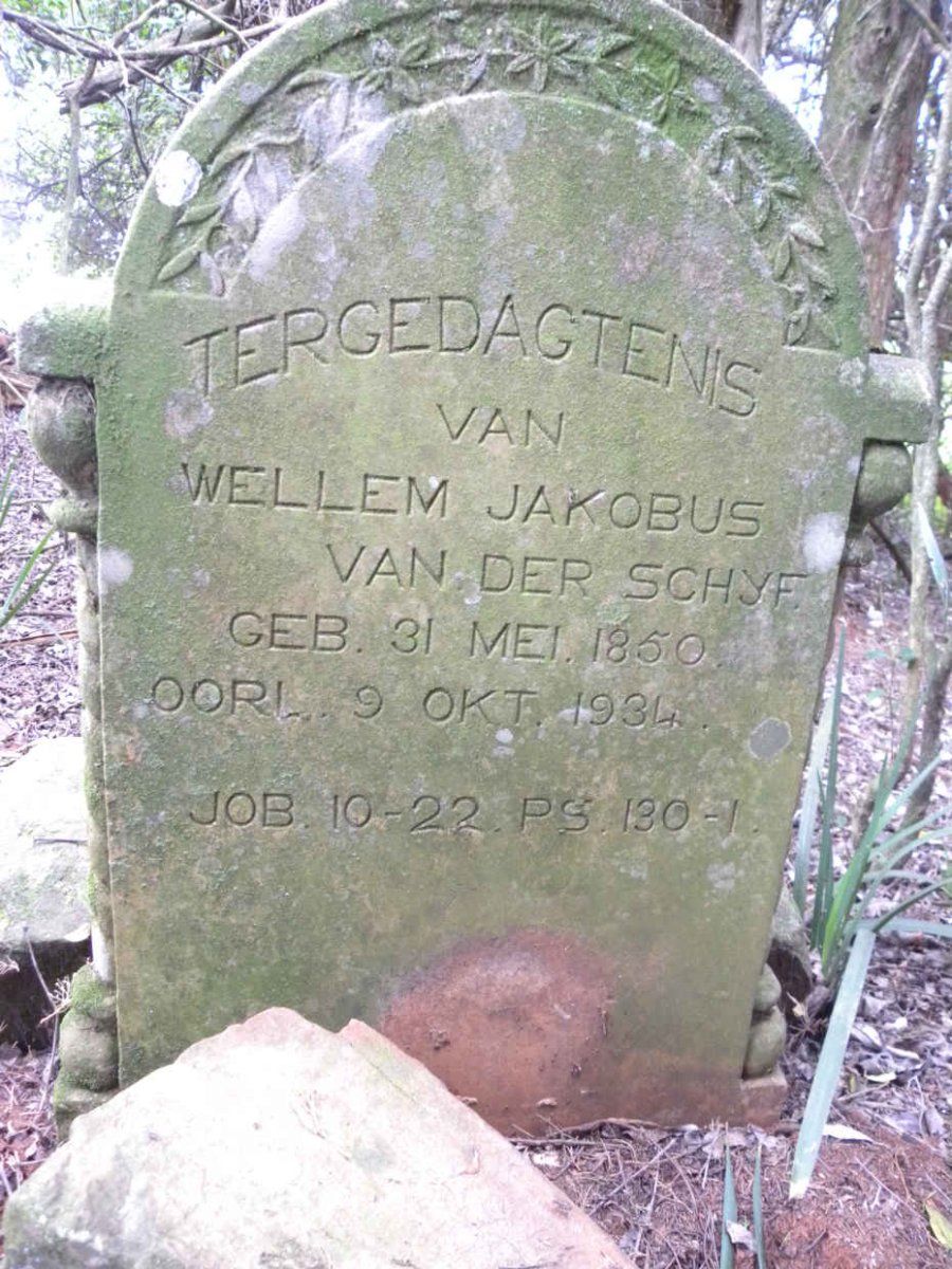 SCHYF Wellem Jakobus, van der 1850-1934