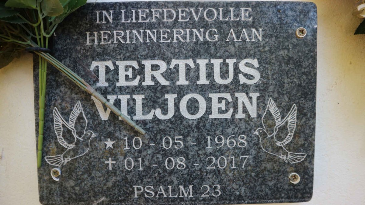 VILJOEN Tertius 1968-2017