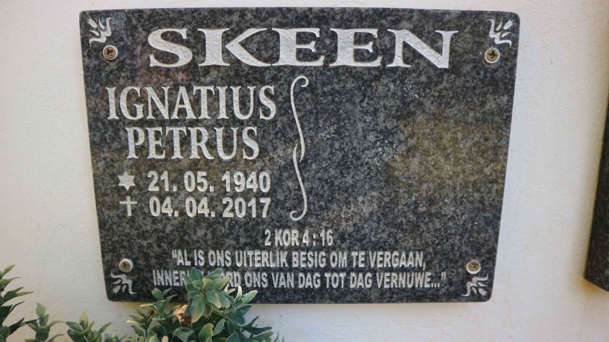 SKEEN Ignatius Petrus 1940-2017