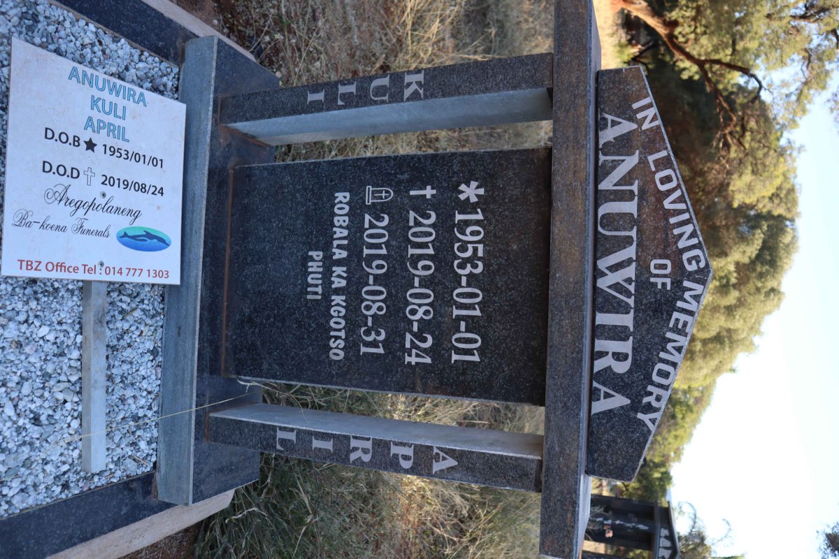 ANUWIRA Kuli April 1953-2019