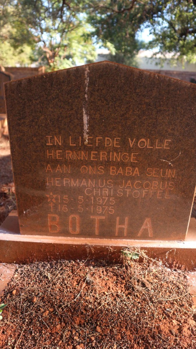 BOTHA Hermanus Jacobus Christoffel 1975-1975