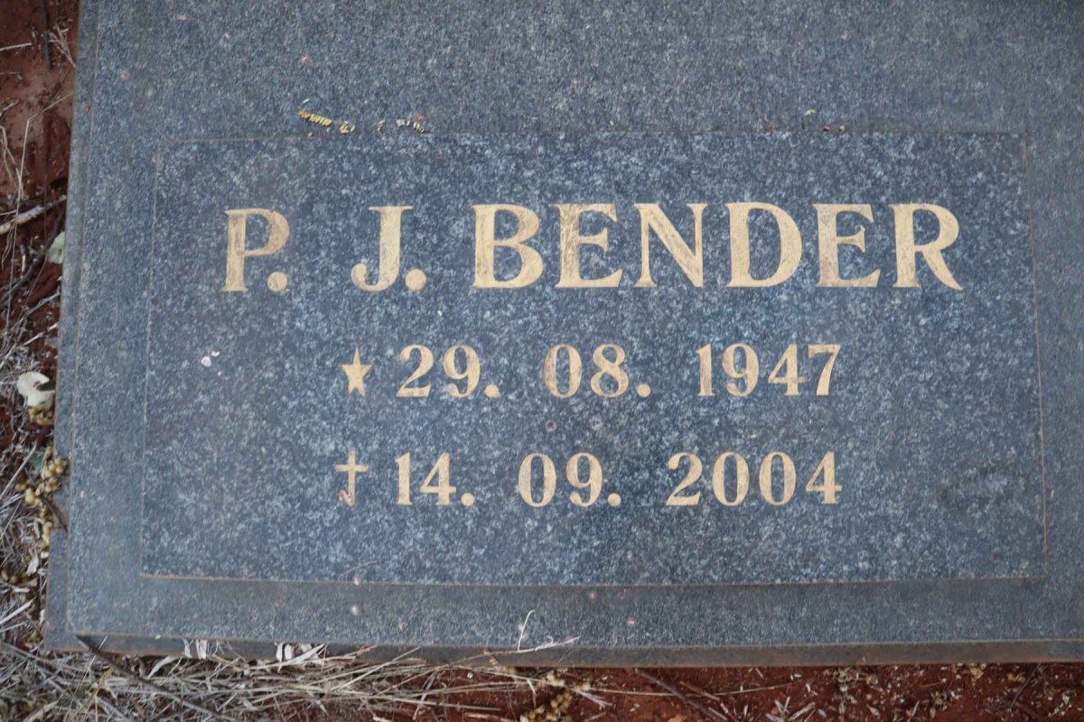 BENDER P.J. 1947-2004