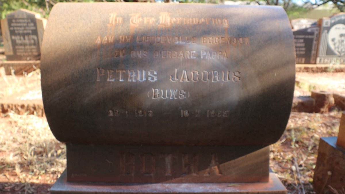 BOTHA Petrus Jacobus 191?-1965
