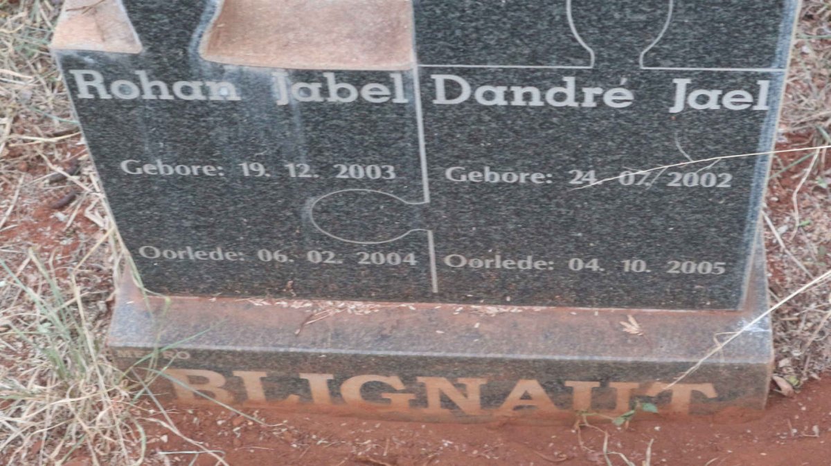 BLIGNAUT Rohan Jabel 2003-2004 :: BLIGNAUT Dandre Jael 2002-2005