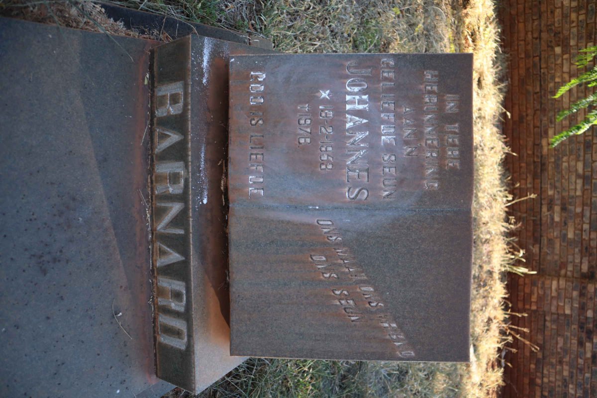 BARNARD Johannes 1958-1976
