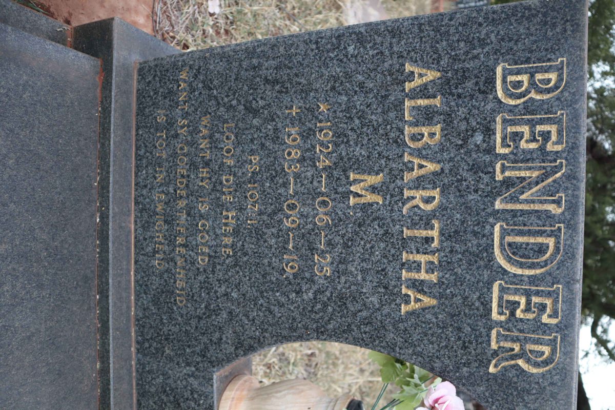 BENDER Albartha M. 1924-1983