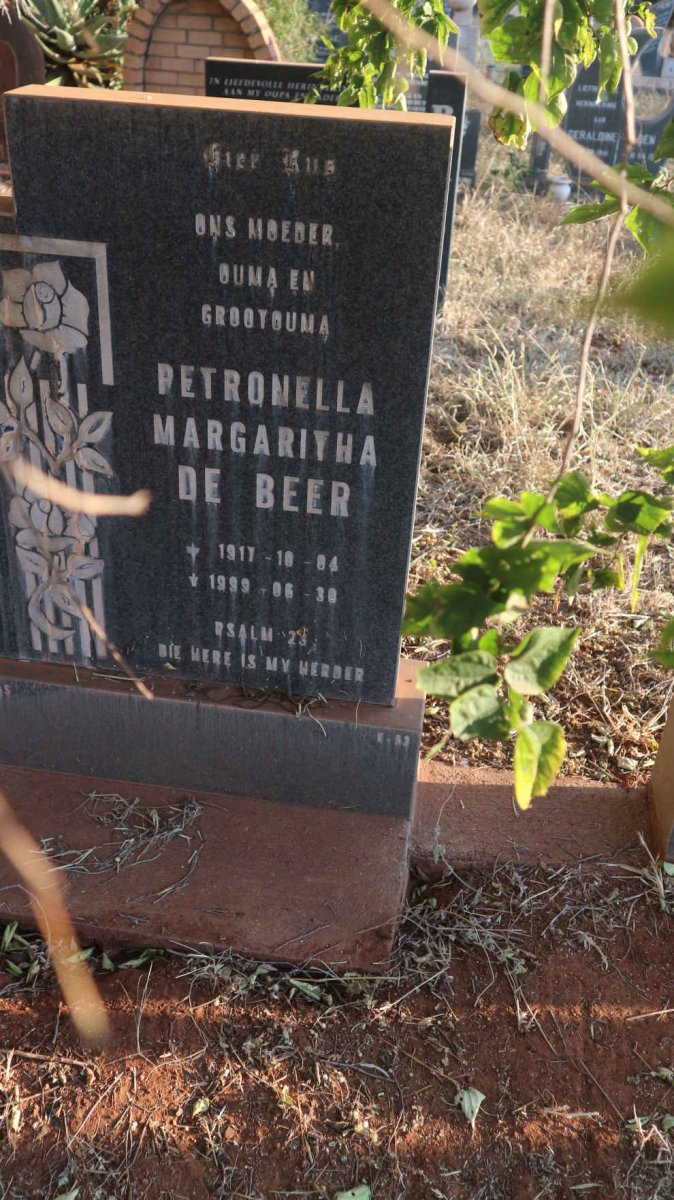 BEER Petronella Margaritha, de 1917-1999