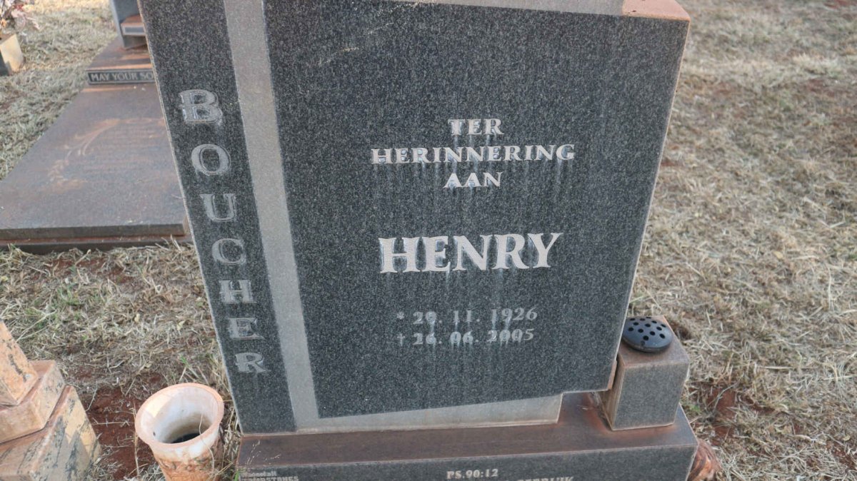 BOUCHER Henry 1926-2005