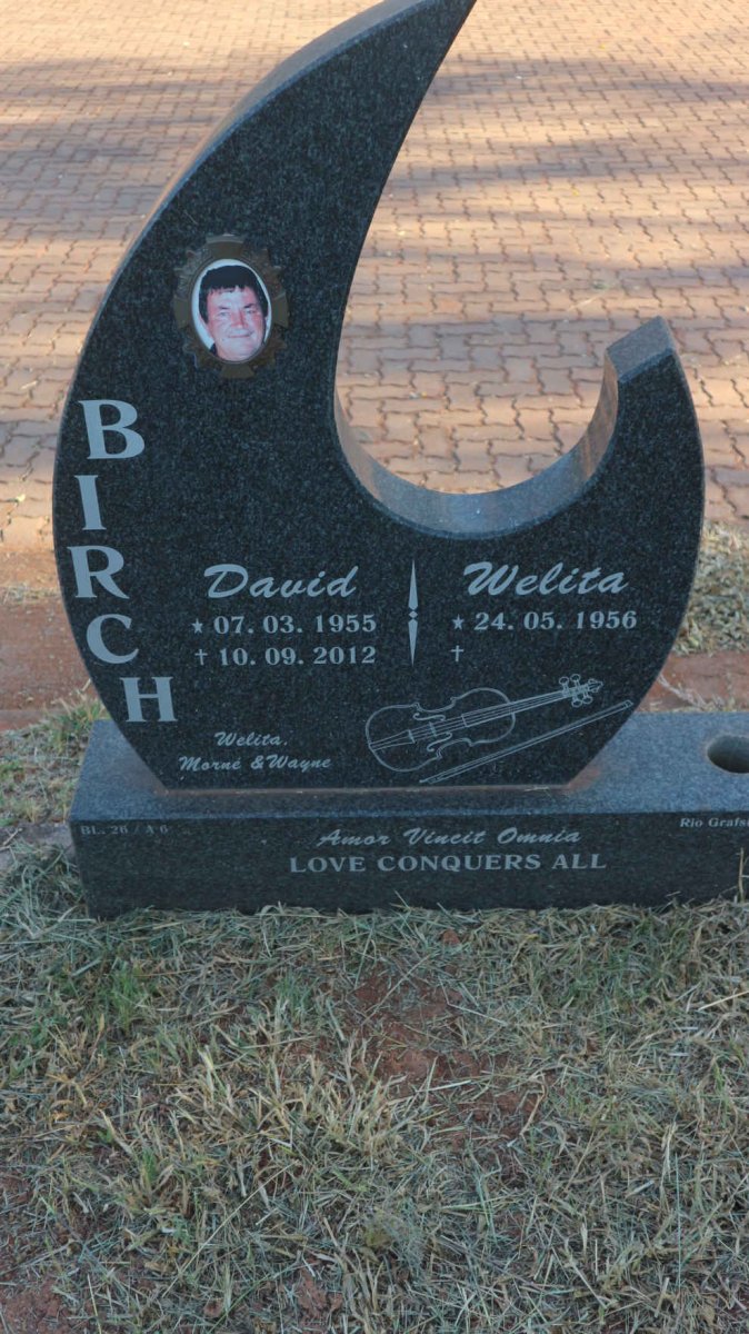 BIRCH David 1955-2012 &amp; Welita 1956-