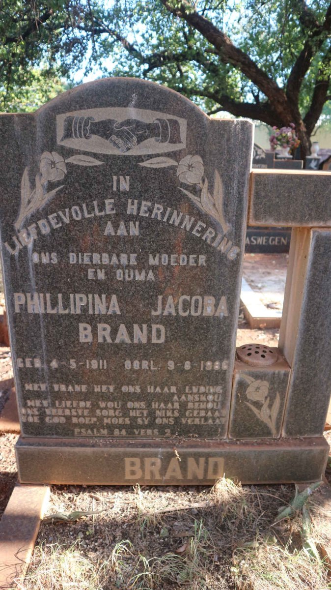 BRAND Phillipina Jacoba 1911-1986