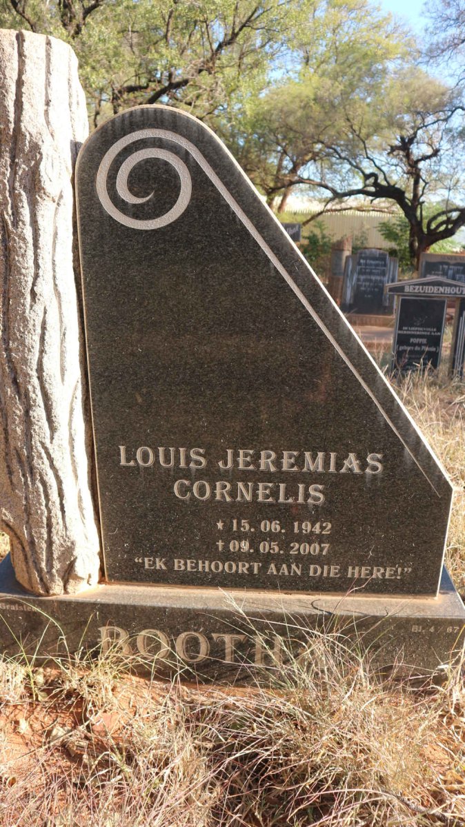 BOOTHA Louis Jeremias Cornelis 1942-2007