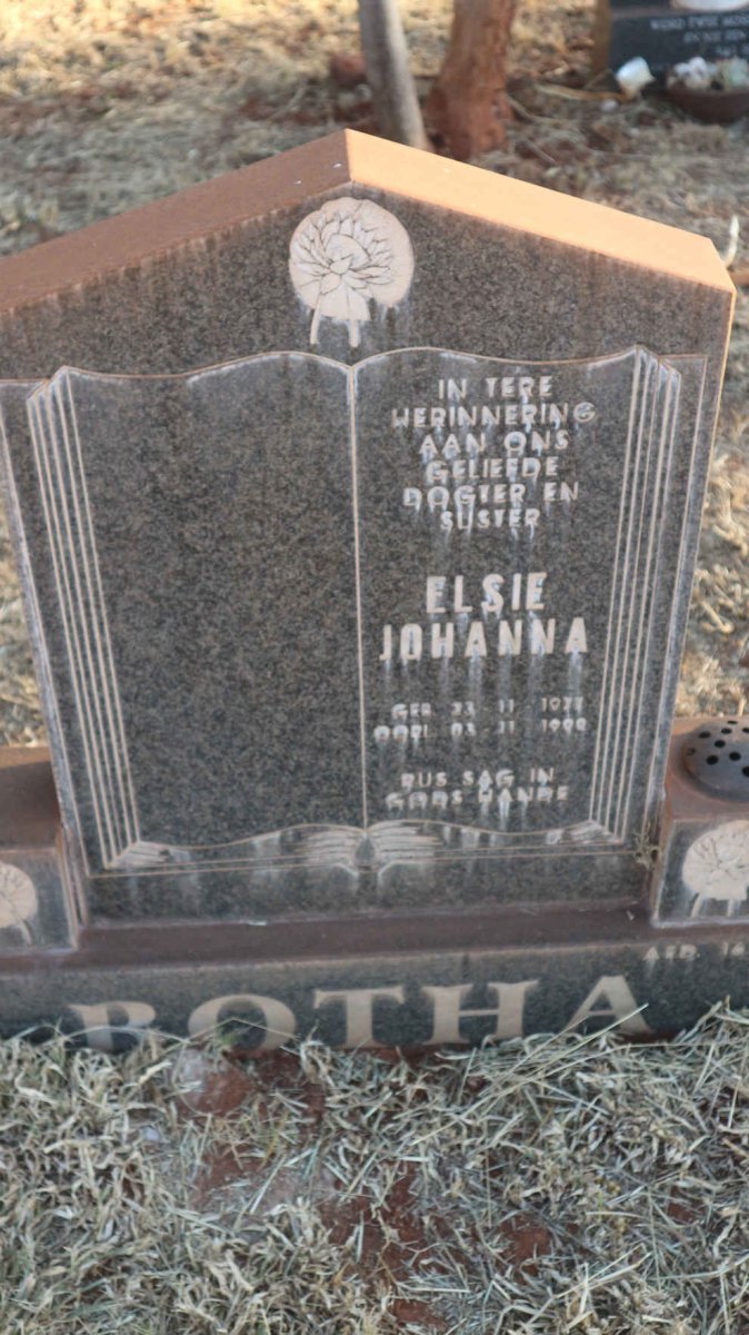 BOTHA Elsie Johanna 1971-199?
