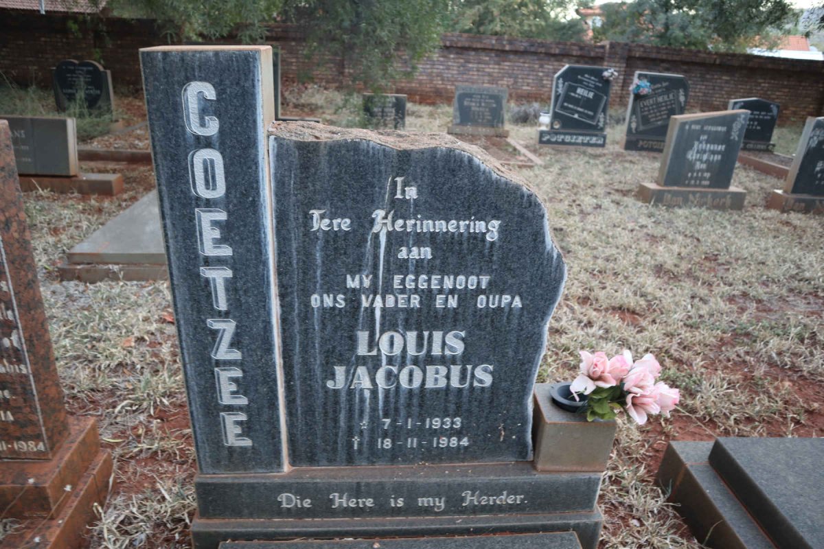 COETZEE Louis Jacobus 1933-1984