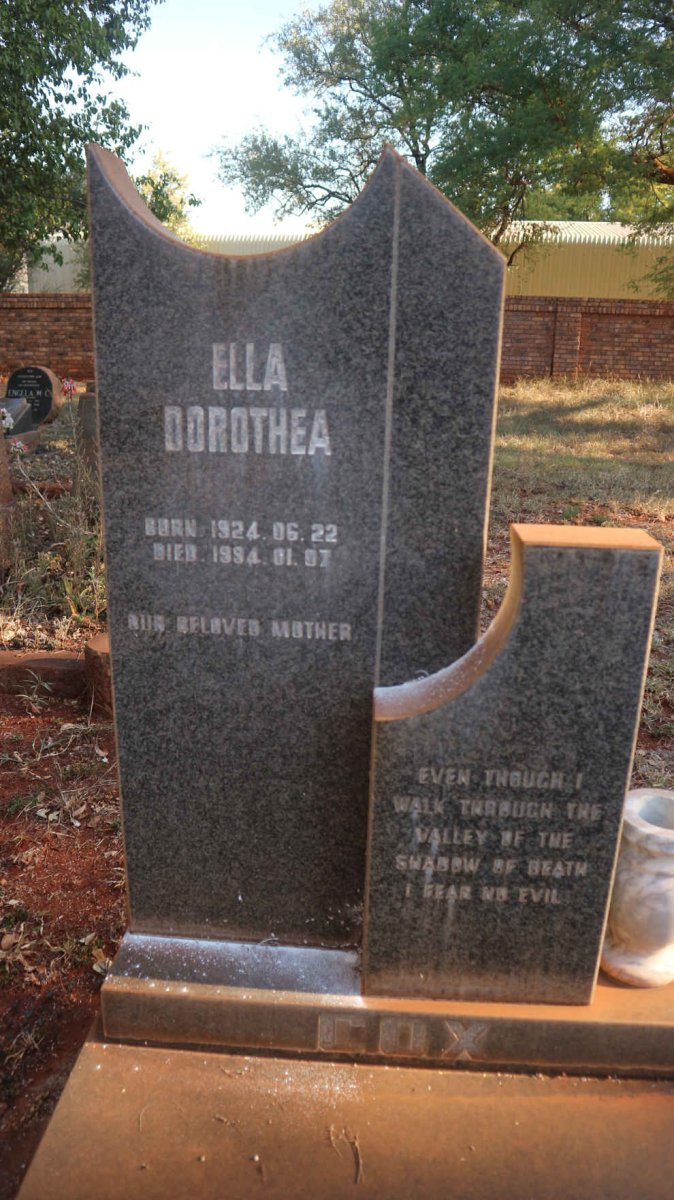 COX Ella Dorothea 1924-1994