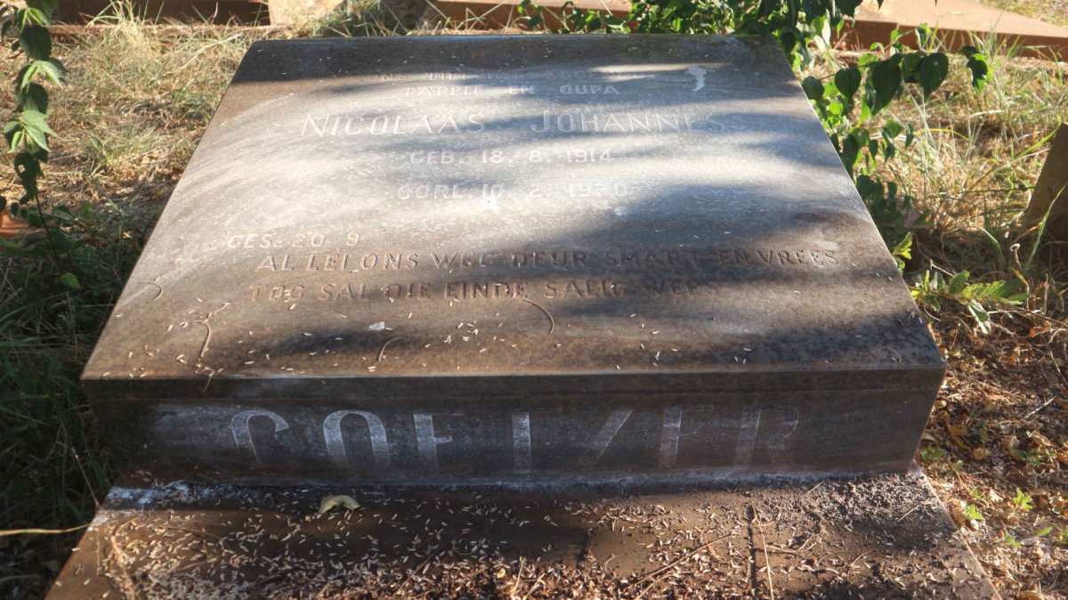 COETZER Nicolaas Johannes 1914-1970