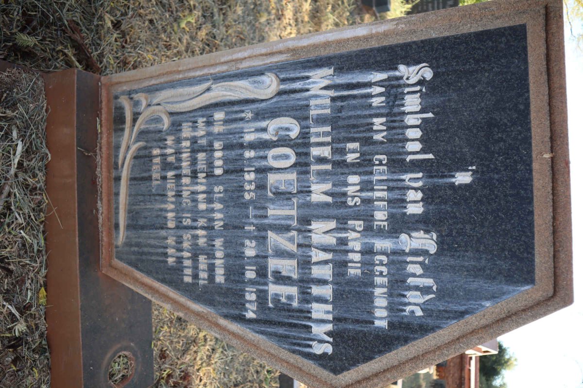 COETZEE Wilhelm Matthys 1935-1974