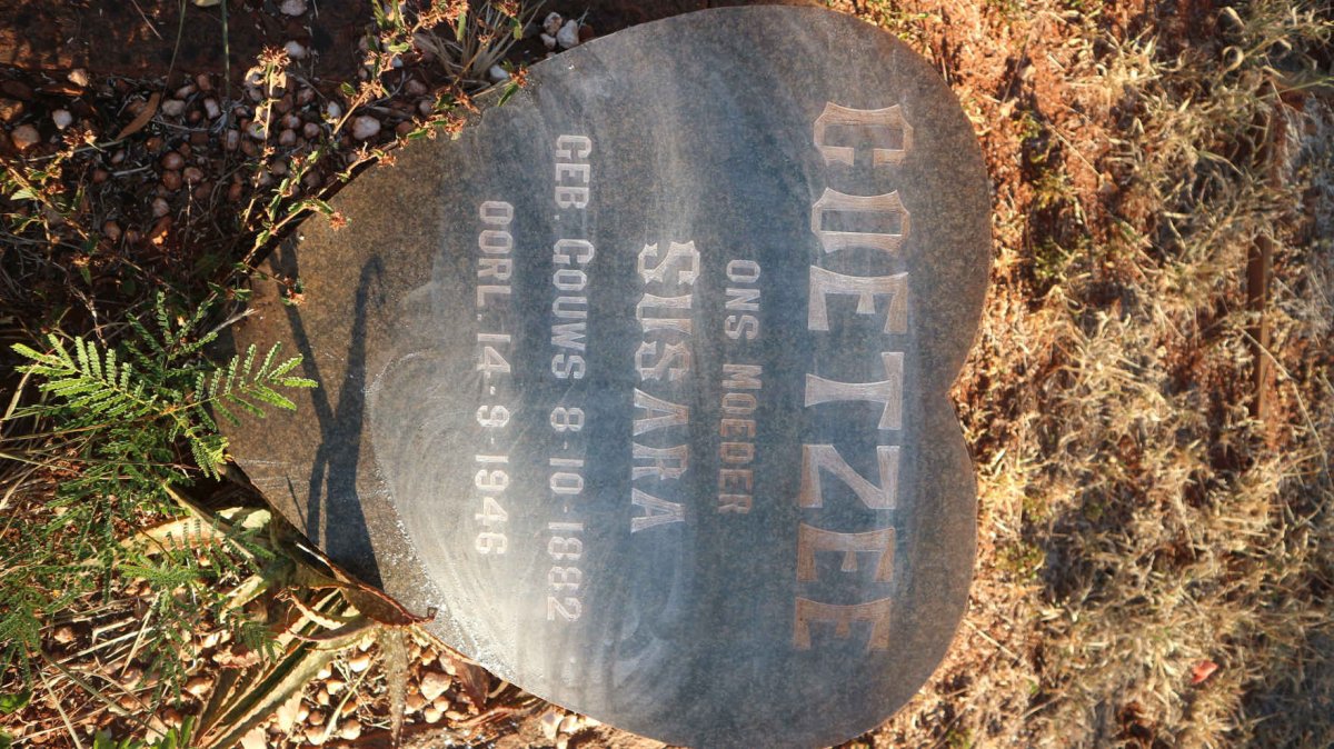COETZEE Susara nee GOUWS 1882-1946