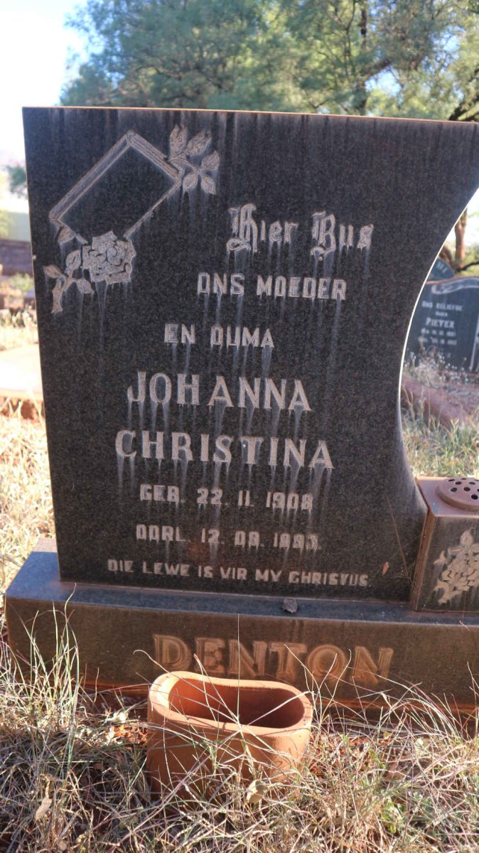 DENTON Johanna Christina 1908-1993