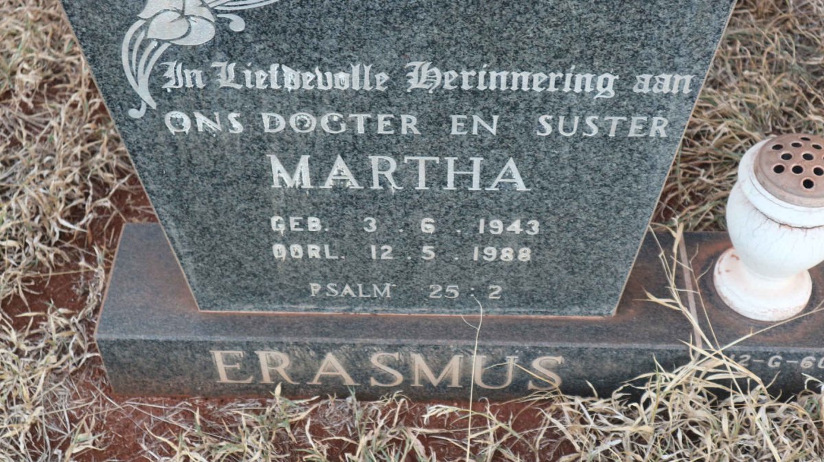 ERASMUS Martha 1943-1988