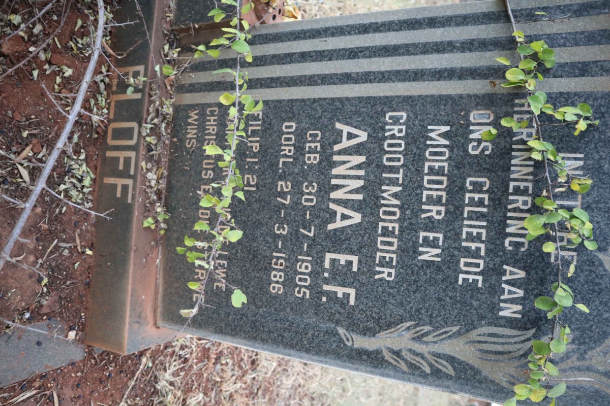 ELOFF Anna E.F. 1905-1986