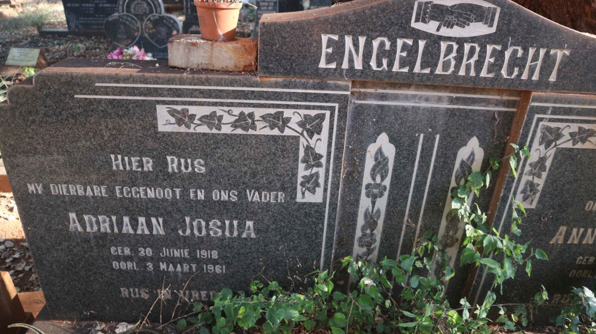 ENGELBRECHT Adriaan Josua 1918-1961 &amp; Anna Katrina 1926-