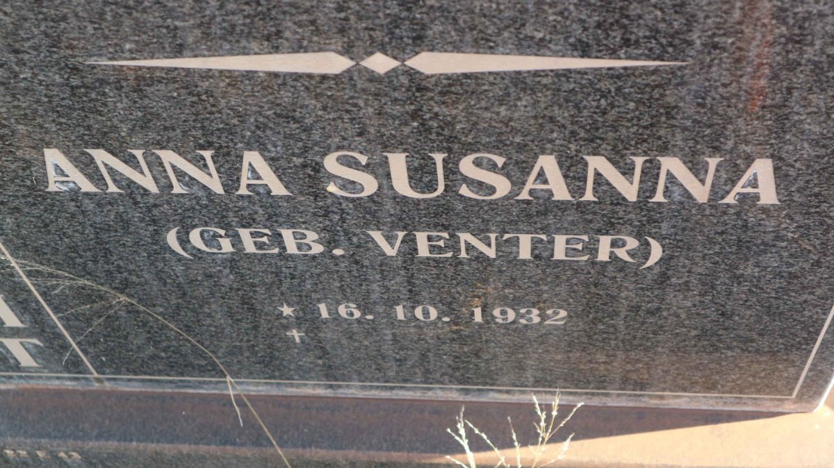 ENGELBRECHT Willem Petrus Christiaan 1930-2009 &amp; Anna Susanna VENTER 1932-