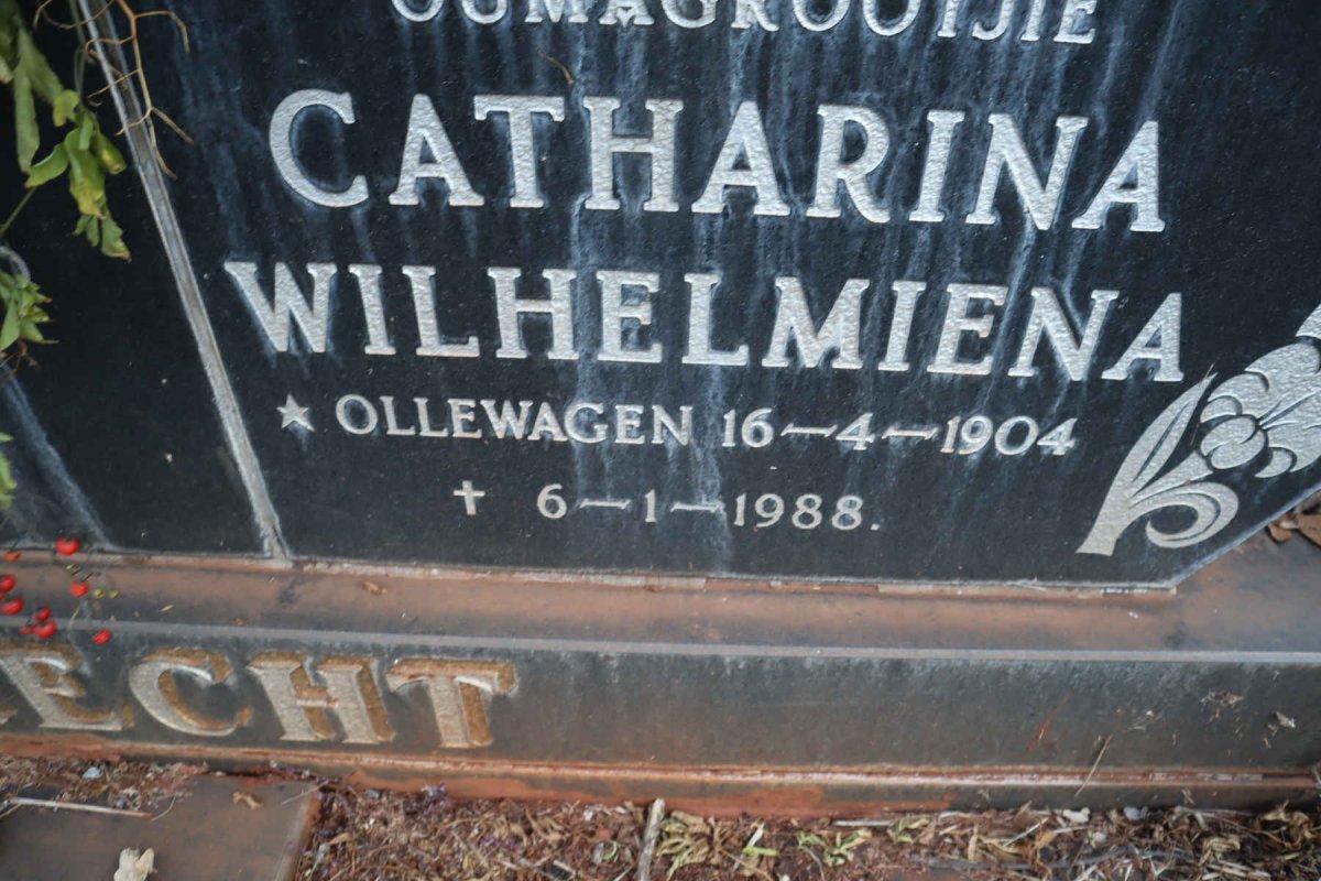 ENGELBRECHT Jan Harm 1893-1983 &amp; Catharina Wilhelmiena OLLEWAGEN 1904-1988