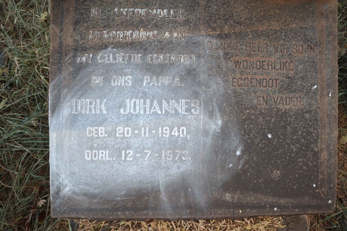 ERASMUS Dirk Johannes 1940-1973