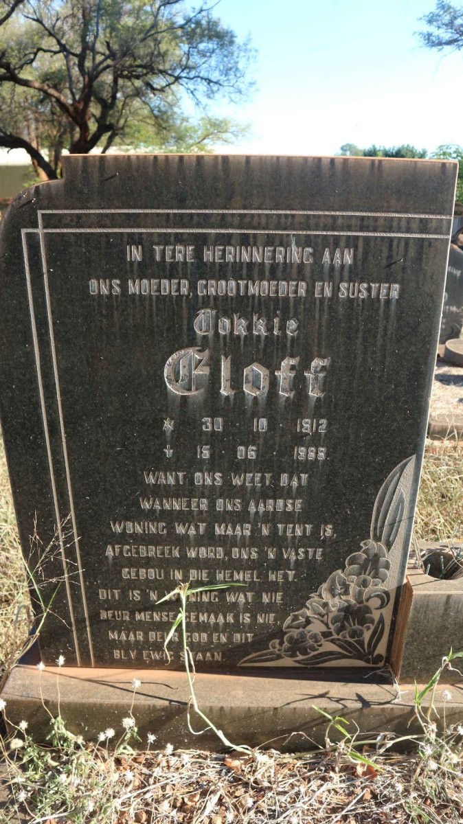 ELOFF Tokkie 1912-1988