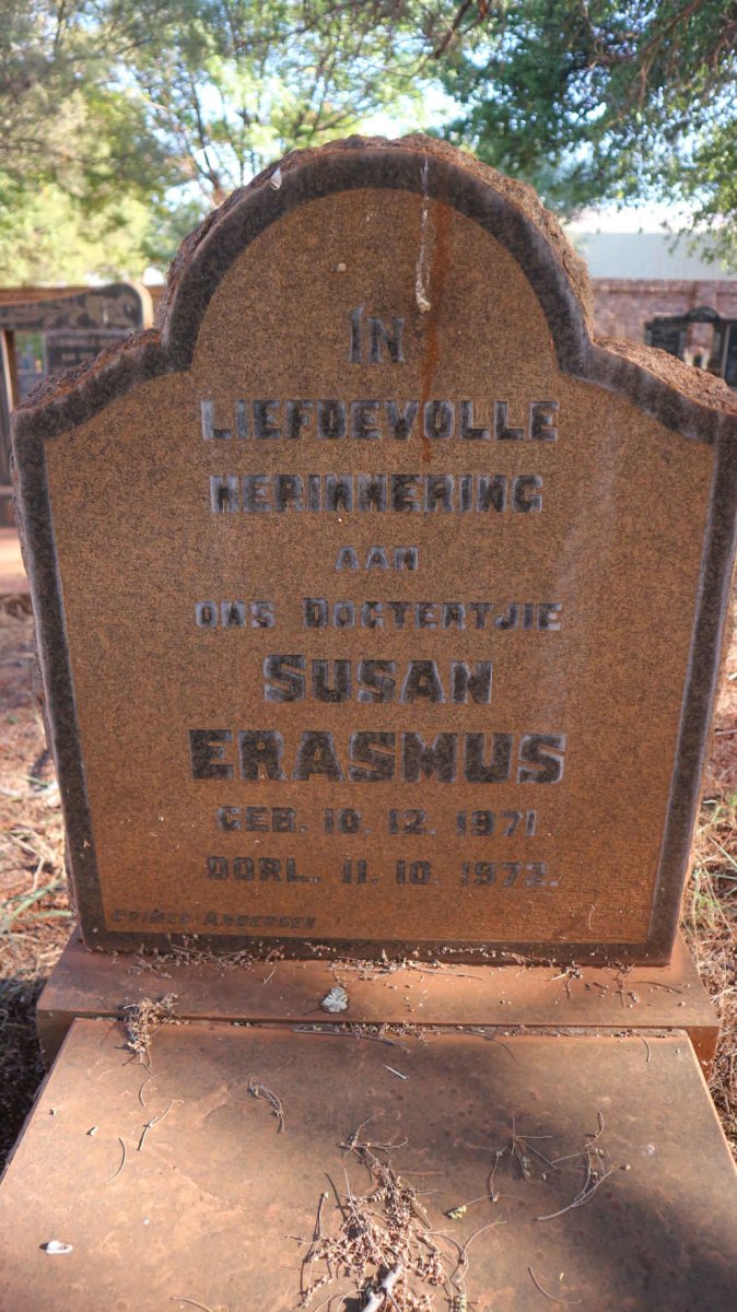 ERASMUS Susan 1971-1972